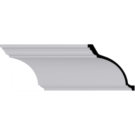 Ekena Millwork 7 7/8"H x 8"P x 11 1/8"F x 94 1/2"L Eris Smooth Crown Moulding MLD08X08X11ER